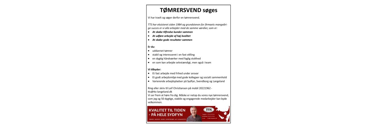 Tømrersvend søges